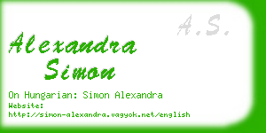 alexandra simon business card